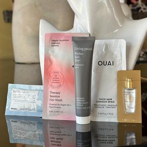 OUAI Living Proof Kerastase Davines Eva NYC Hair Mask Conditioner Oil 5pc Bundle